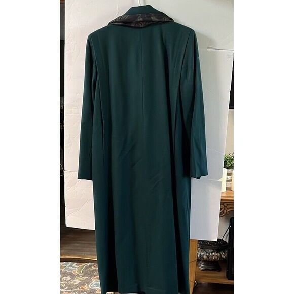 Forecaster Of Boston Vintage Overcoat Size 8 Green W/scarf 100% Wool - Picture 2 of 4